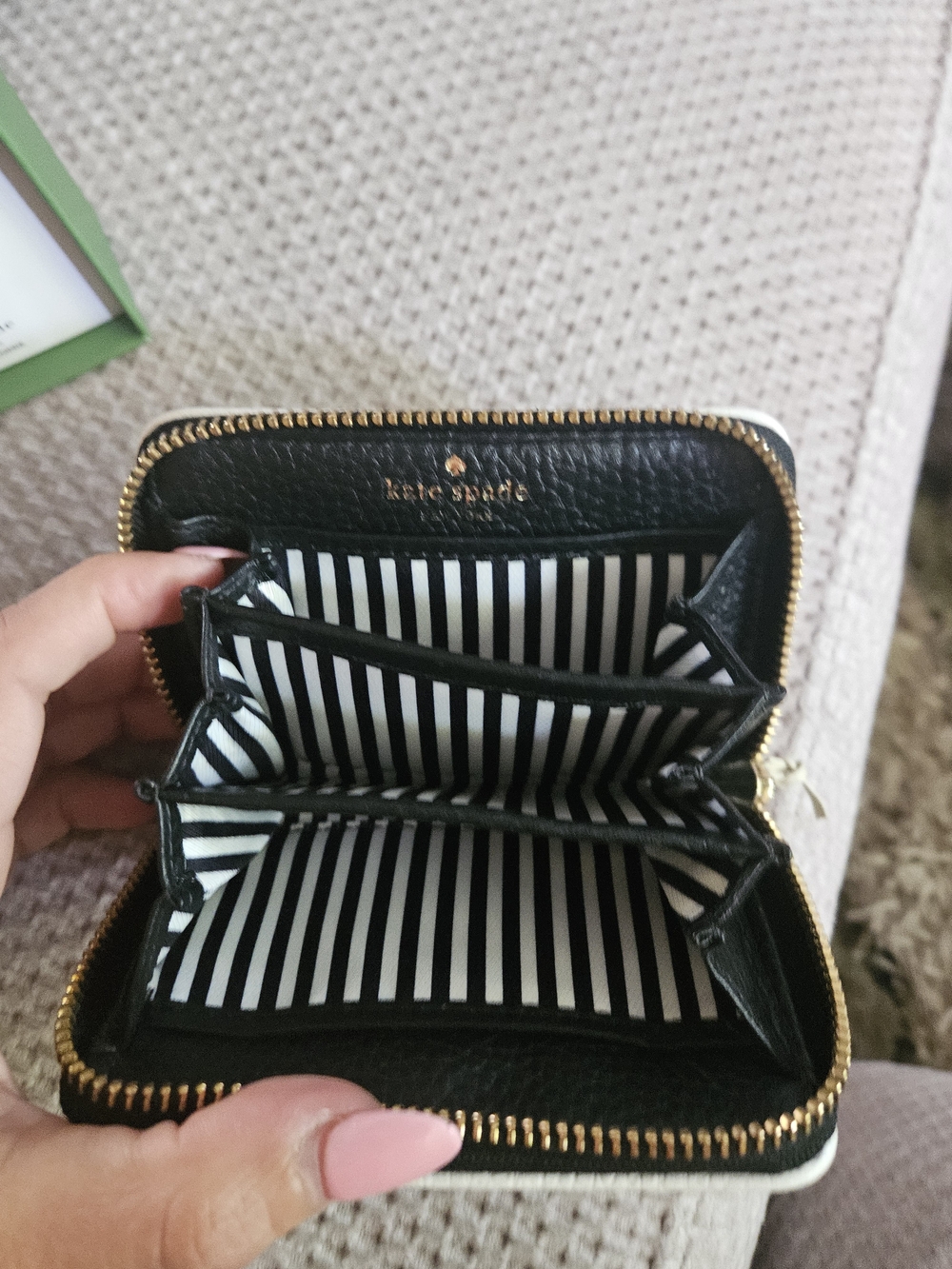 Kate Spade Bow Meets Girl cubic zirconia 3D earrings & Kate Spade Wallet - Picture 4 of 4